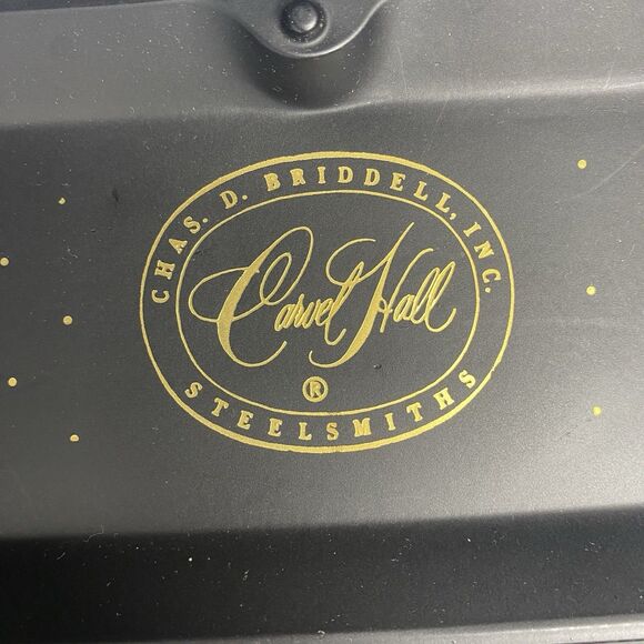 Vintage CHAS D BRIDDELL Carvel Hall Stainless Steel Carving Knife Fork Set MCM - Picture 5 of 8